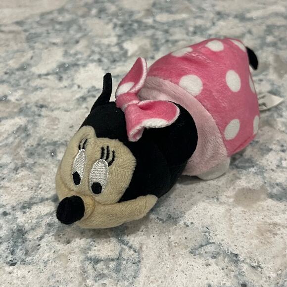 Disney Flipazoo Mickey To Minnie Mouse Reversible 5" Plush Stuffed Animal - Picture 4 of 4